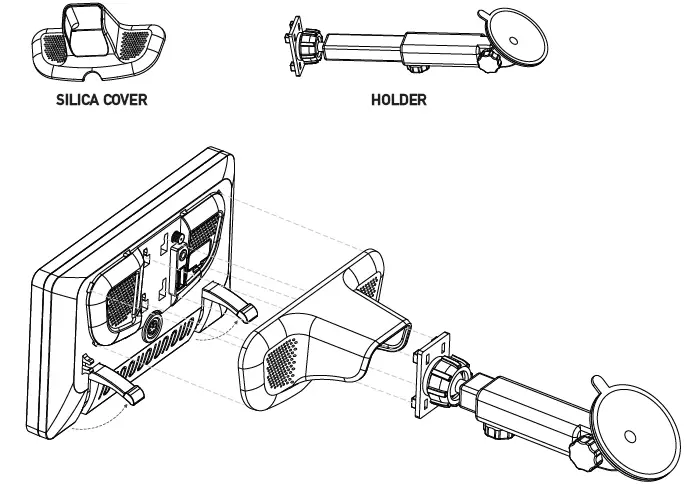 Dual D2WC7 Media Receiver with Wireless and Wired CarPlay and Android Auto 7 Inch Digital TFT Display 2