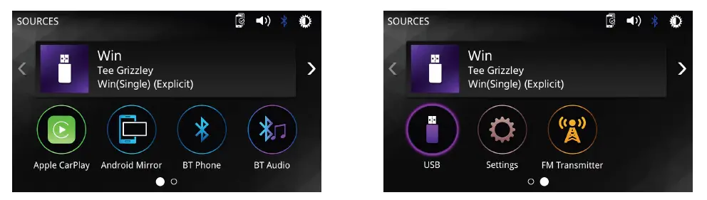 Dual D2WC7 Media Receiver with Wireless and Wired CarPlay and Android Auto 7 Inch Digital TFT Display 4