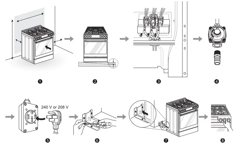 LG LSDS6338F 6.3 cu. ft. InstaView Gas Slide In Range - Before Installing