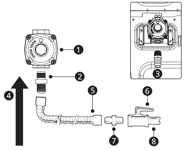 LG LSDS6338F 6.3 cu. ft. InstaView Gas Slide In Range - Connector Hookup