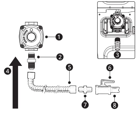 LG LSDS6338F 6.3 cu. ft. InstaView Gas Slide In Range - Connector Hookup1