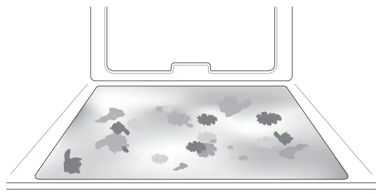 LG LSDS6338F 6.3 cu. ft. InstaView Gas Slide In Range - Example of oven soiling