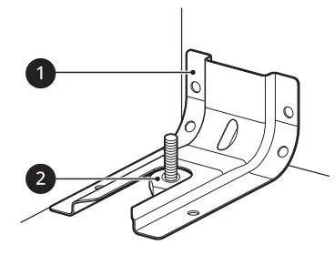 LG LSDS6338F 6.3 cu. ft. InstaView Gas Slide In Range - bracket if the legs