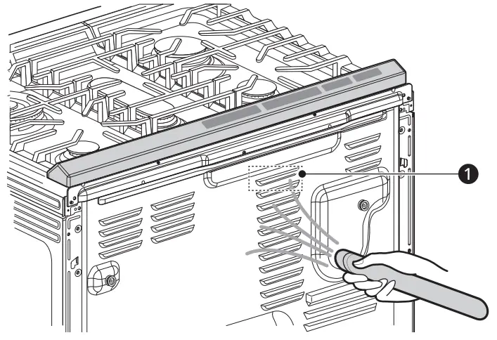 LG LSDS6338F 6.3 cu. ft. InstaView Gas Slide In Range - covering the range