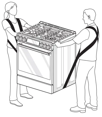 LG LSDS6338F 6.3 cu. ft. InstaView Gas Slide In Range - e floor covering