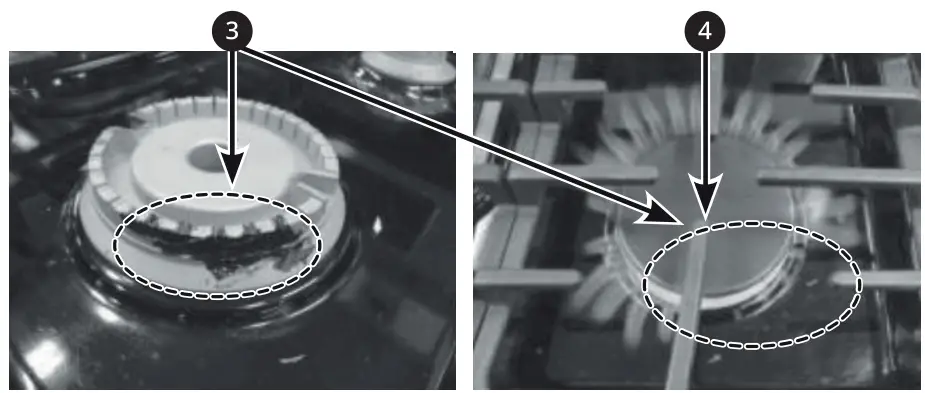 LG LSDS6338F 6.3 cu. ft. InstaView Gas Slide In Range - food residue