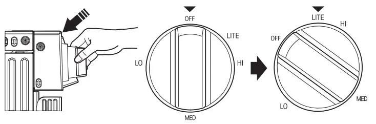 LG LSDS6338F 6.3 cu. ft. InstaView Gas Slide In Range - light the burner