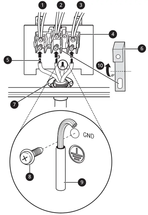 LG LSDS6338F 6.3 cu. ft. InstaView Gas Slide In Range - side bare wire ends