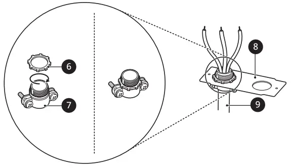 LG LSDS6338F 6.3 cu. ft. InstaView Gas Slide In Range - strain relief with