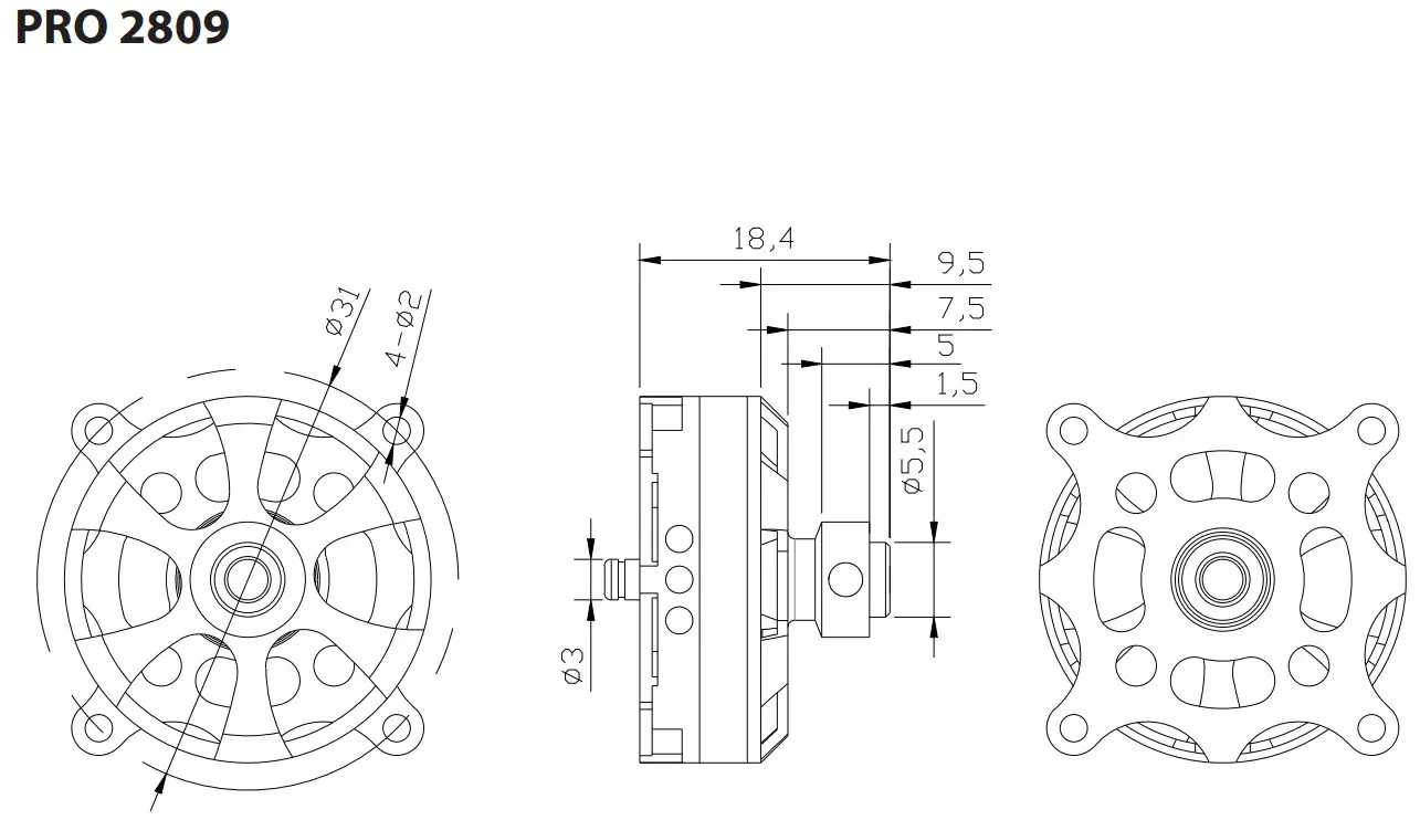 KAVAN PRO 4345 730 Brushless Motors - fig