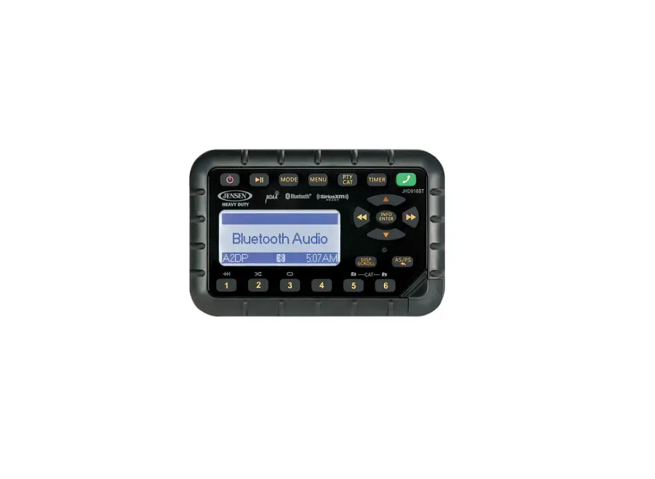 Jensen Jhd962bt Rds Heavy Duty Radio Instruction Manual Jensen Jhd962bt Rds Heavy Duty Radio Instruction Manual