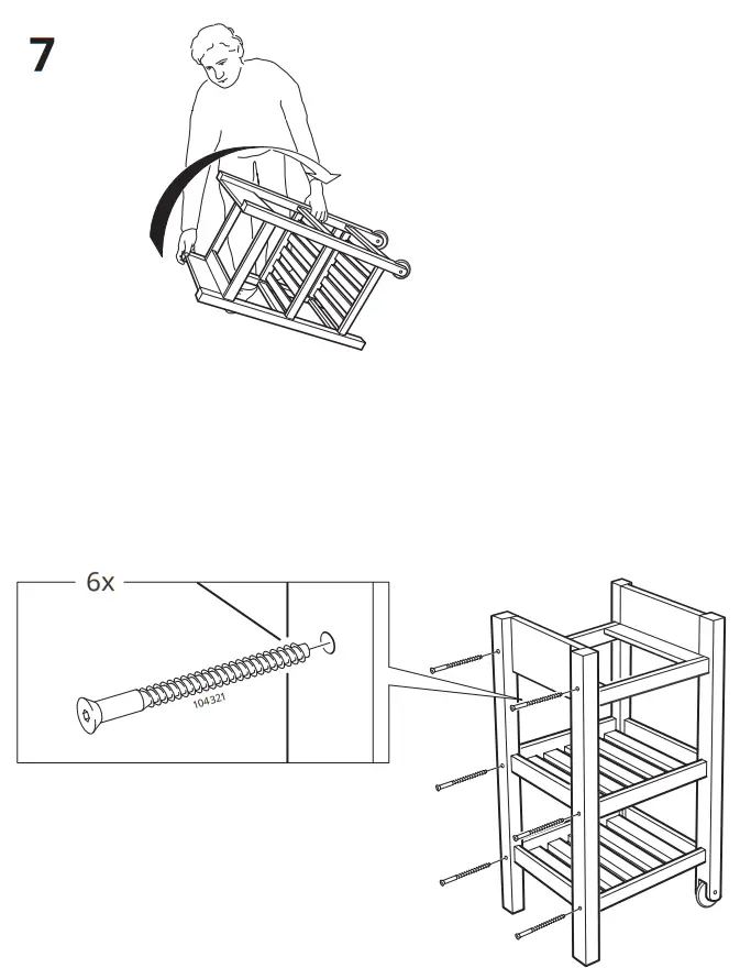 IKEA FÖRHÖJA Kitchen Cart Birch - Figure6