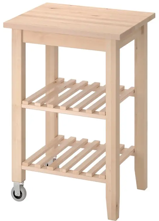 IKEA FÖRHÖJA Kitchen Cart Birch