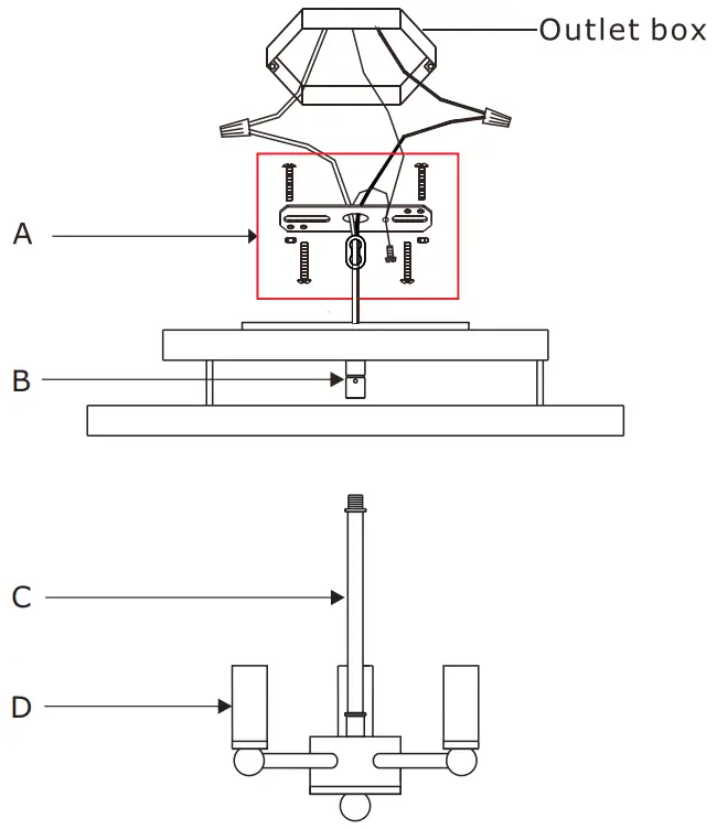 CRYSTORAMA POP A5073 MK Poppy Three Light Ceiling Mount - PART NUMBER