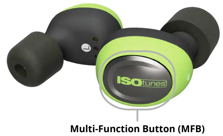ISOtunes FREE 2 0 True Wireless Bluetooth Ear Plugs -Button