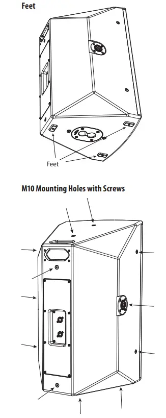 Turbosound TQ Series Loudspeaker - Feet