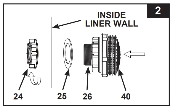 Pool Outlet - Strainer & Plunger Valve Setup (Optional)