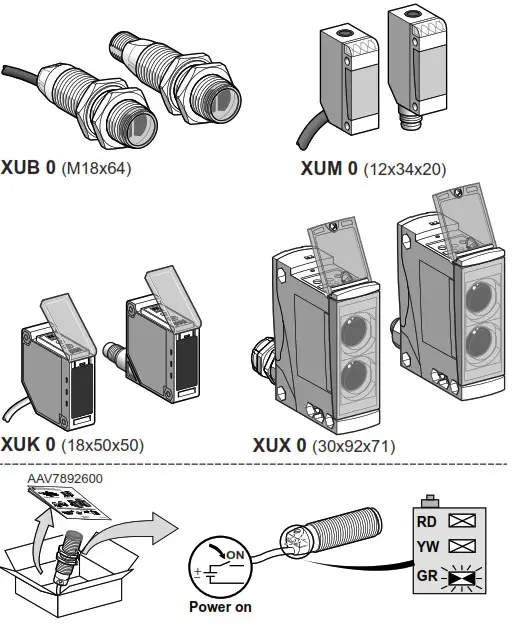 Schneider Electric XUK0AKSAM12 Photo Electric Sensor