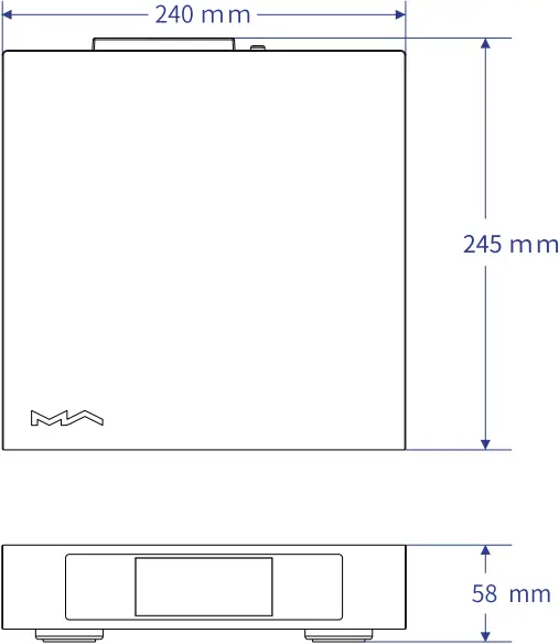 MATRIX AUDIO element S - Dimensions
