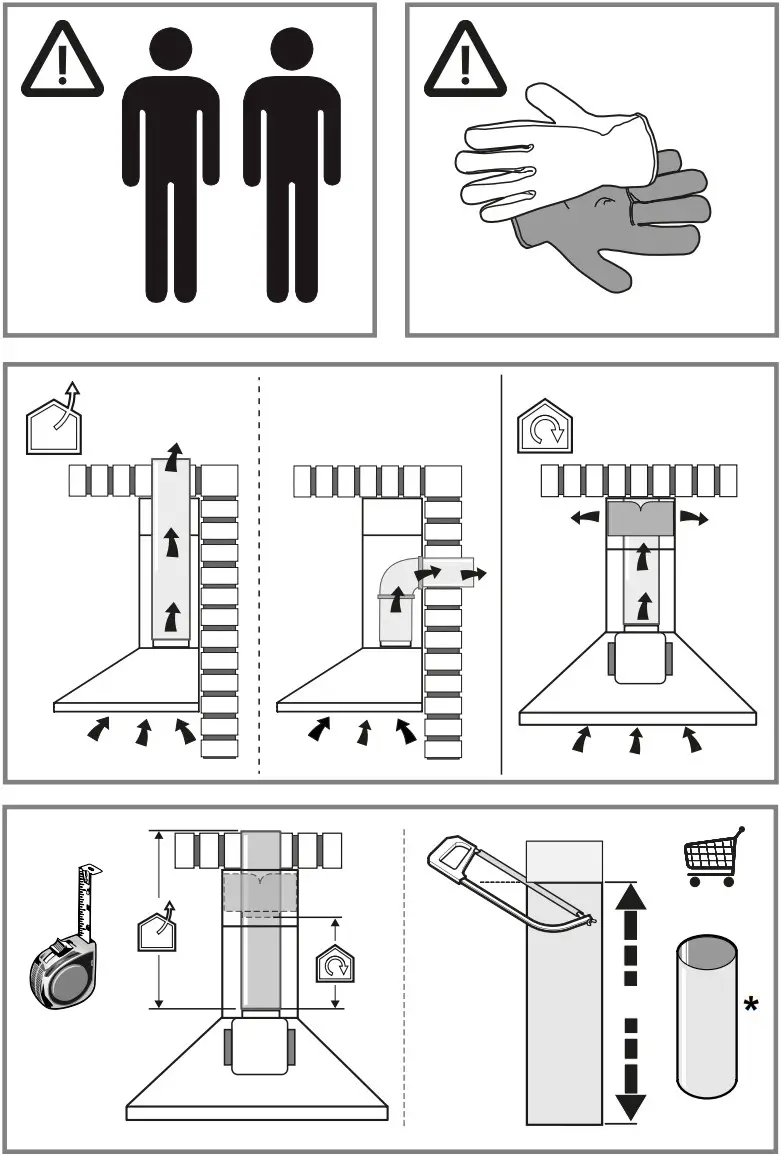 elica AQUAVITAE 2 Chimney Cooker Hood - fig