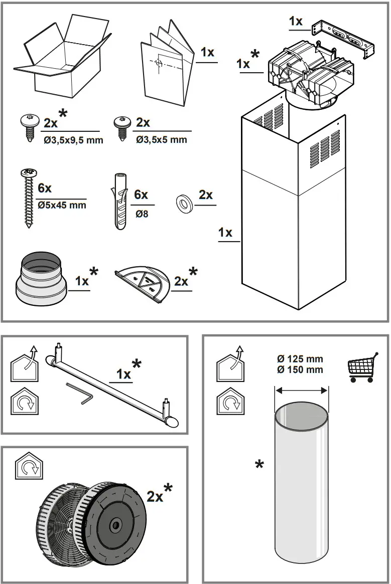 elica AQUAVITAE 2 Chimney Cooker Hood