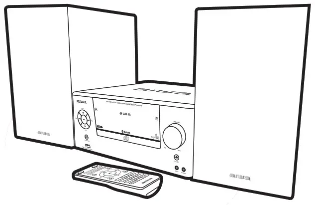 aiwa MSBTU-500 Mini Stereo +22 Hi-Fi System