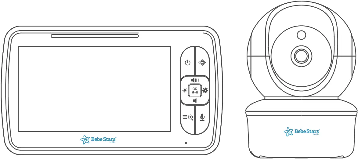 Bebe Stars 9505 Wireless Video Baby Monitor