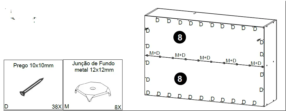 POLIMAN 12528 2 Doors Wall Cabinet 17