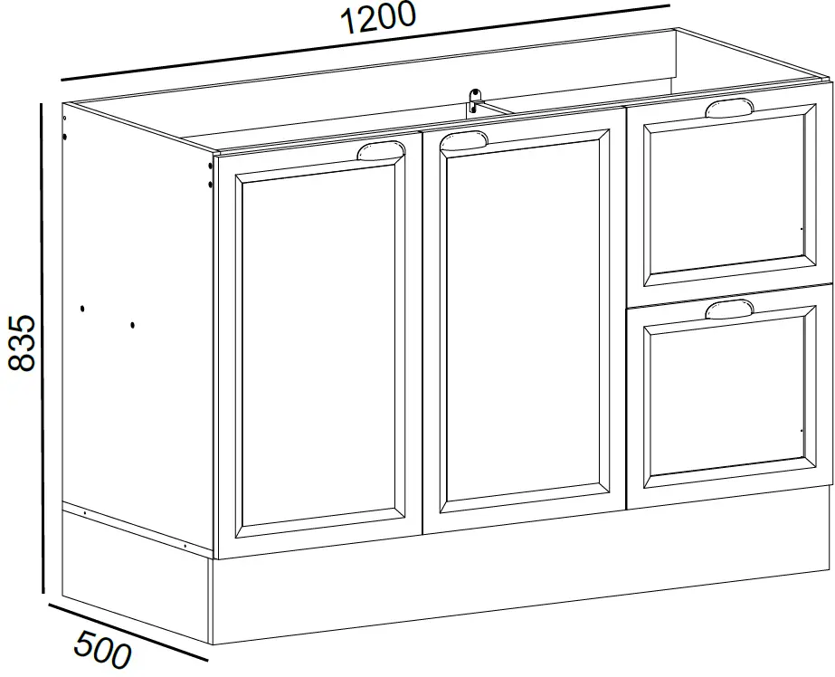 POLIMAN 12528 2 Doors Wall Cabinet 21