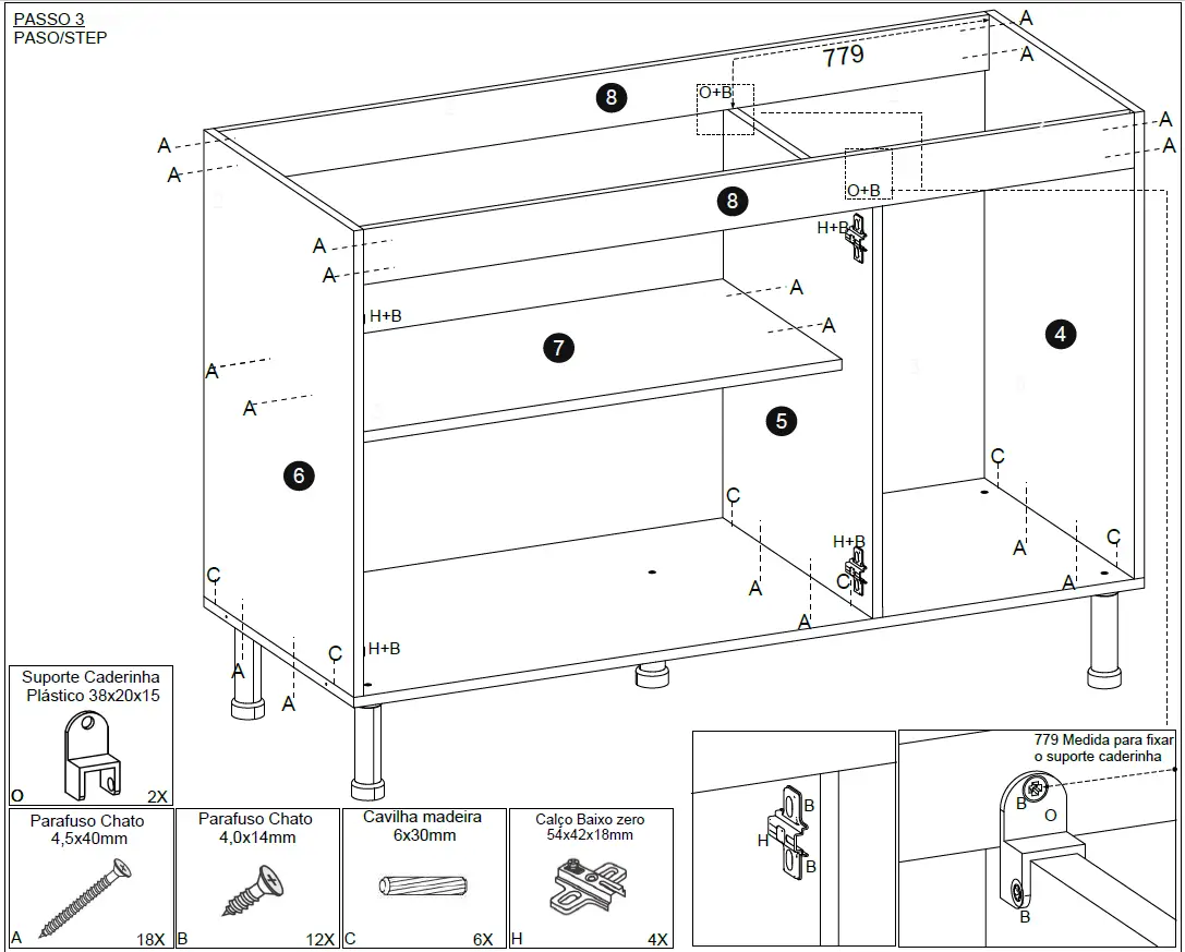 POLIMAN 12528 2 Doors Wall Cabinet 27