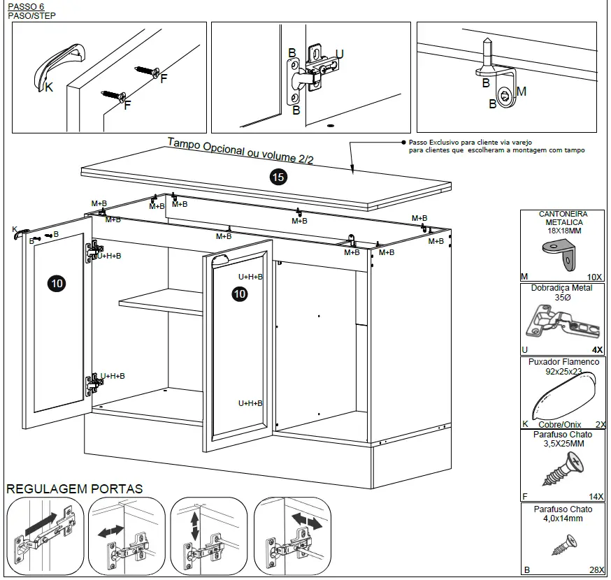 POLIMAN 12528 2 Doors Wall Cabinet 30
