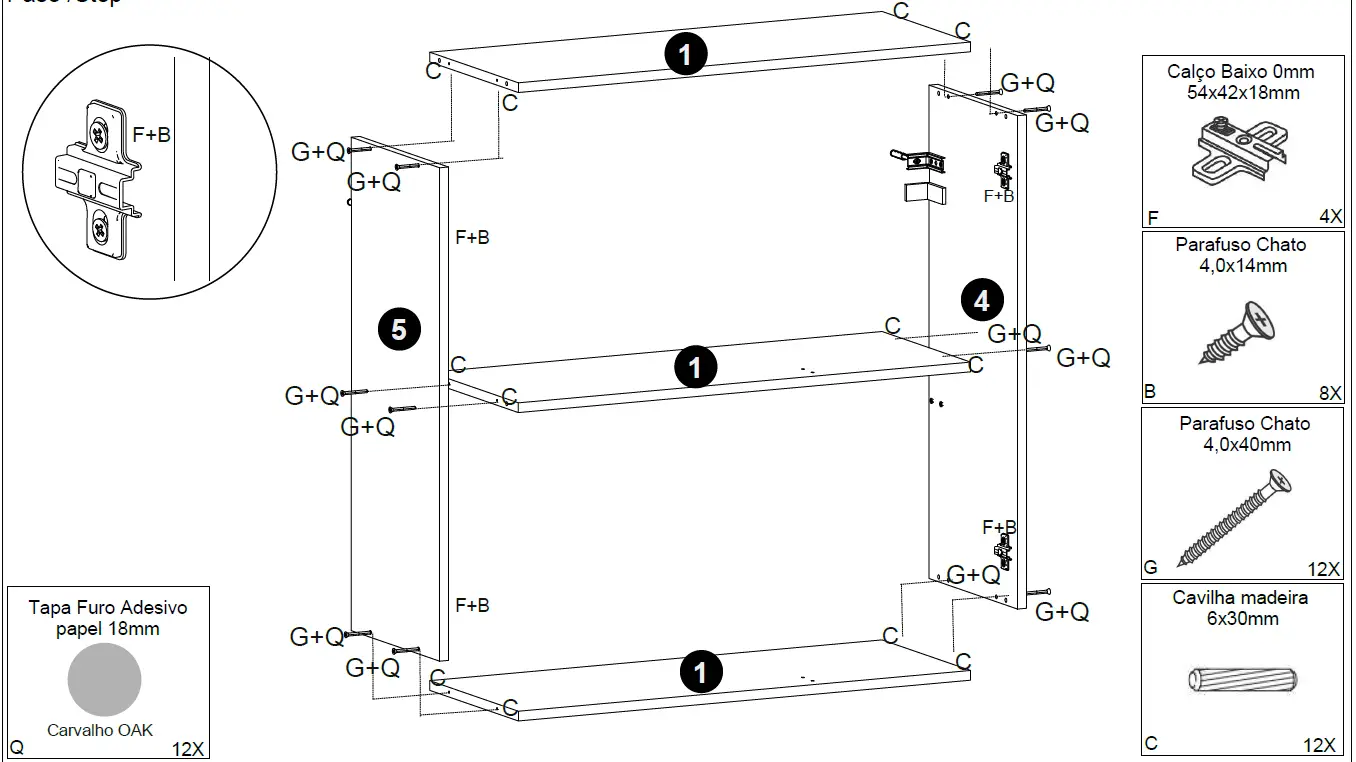 POLIMAN 12528 2 Doors Wall Cabinet 7