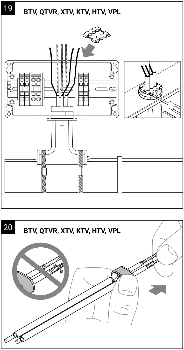 nVent RAYCHEM JBM 100 L EP Multiple Entry Power Connection with Junction Box - Figure 12
