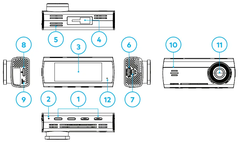 NANOCAM NCP DVR4K Dash Camera - PRODUCT OVERVIEW