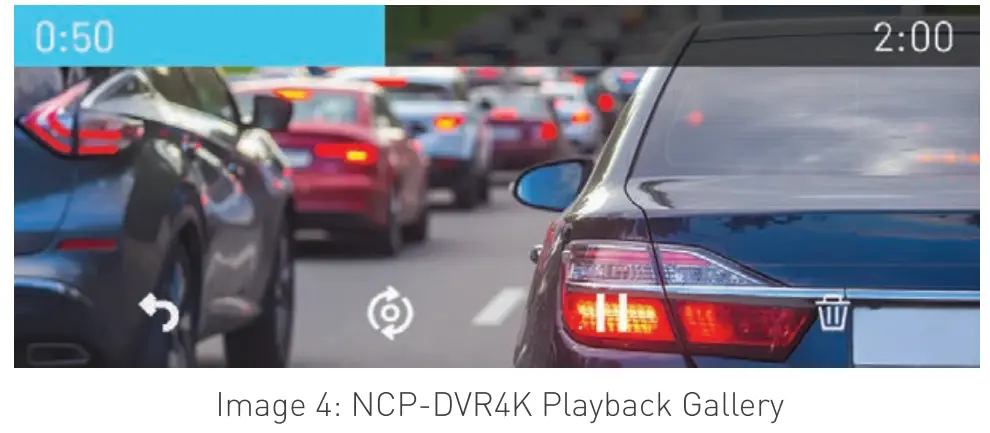 NANOCAM NCP DVR4K Dash Camera - System Settings 3