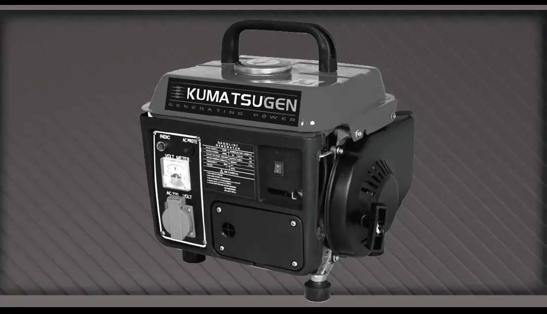 Kumatsugen Gb1000 Gasoline Generator User Manual Kumatsugen Gb1000 Gasoline Generator User Manual