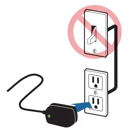 Plug the power cord into an electrical outlet