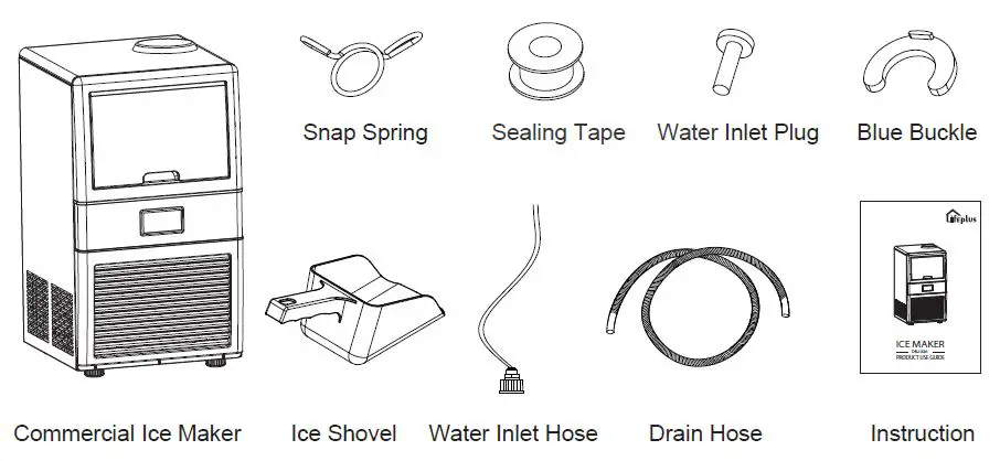 Lifeplus-DBJ-32A-Commercial-Freestanding-Ice-Maker-Under-Counter-fig-10