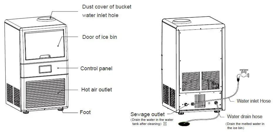 Lifeplus-DBJ-32A-Commercial-Freestanding-Ice-Maker-Under-Counter-fig-11