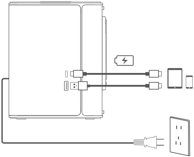 Charge external devices