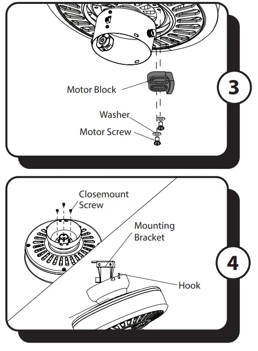 PROMINENCE HOME 50586 Indoor Ceiling Fan - ASSEMBLY2