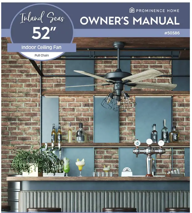 PROMINENCE HOME 50586 Indoor Ceiling Fan - fig