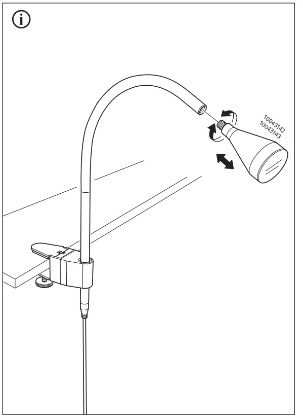 IKEA NÄVLINGE LED Floor-Read Lamp - parts 11