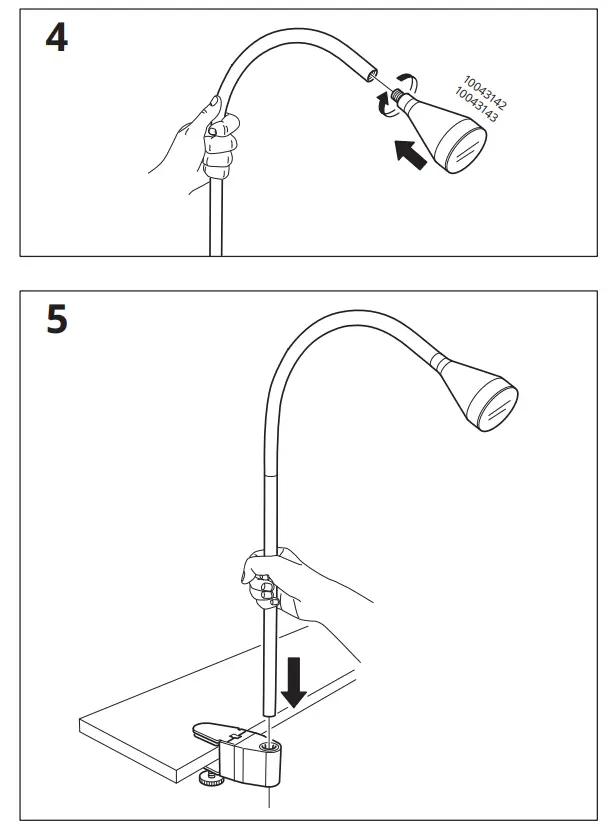 IKEA NÄVLINGE LED Floor-Read Lamp - parts 8
