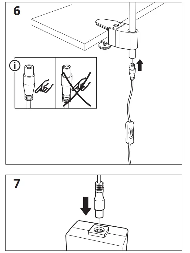 IKEA NÄVLINGE LED Floor-Read Lamp - parts 9