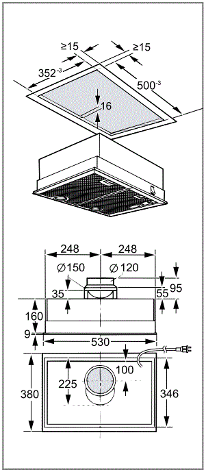 BOSCH-DHL555BLGB-Extractor-Hood-fig-18