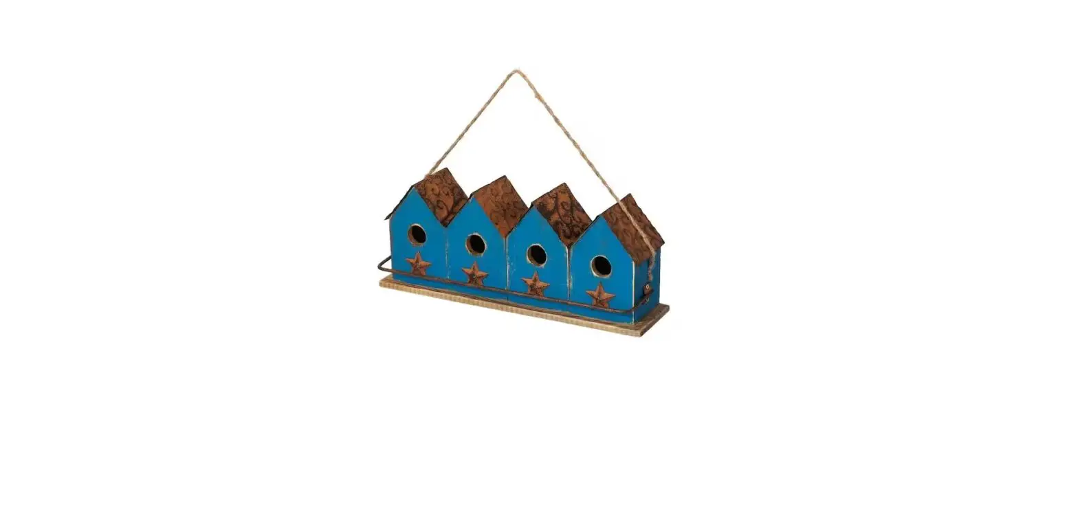 Glitzhome 2003100043 17 Inch L Retro Blue Distressed Solid Wood Birdhouse With Perch Instruction Manual Glitzhome 2003100043 17 Inch L Retro Blue Distressed Solid Wood Birdhouse With Perch Instruction Manual