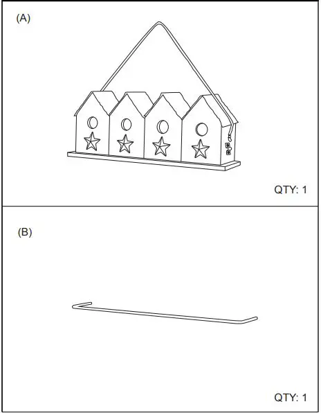glitzhome-2003100043-17-Inch-L-Retro-Blue-Distressed-Solid-Wood-FIG-1