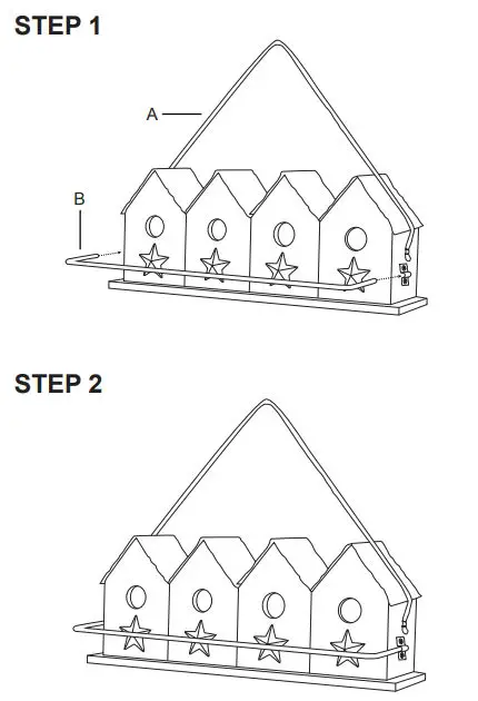 glitzhome-2003100043-17-Inch-L-Retro-Blue-Distressed-Solid-Wood-FIG-2
