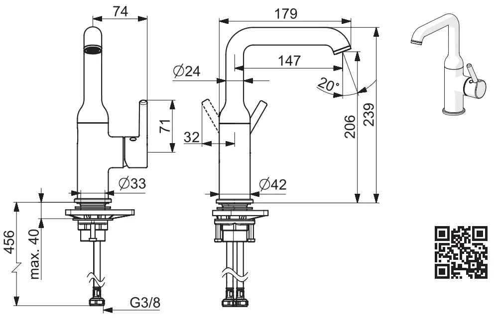 Oras 2605F Optima Sink faucet - fig 12